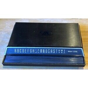 Vintage Park Sherman Address Telephone Flip up Top desk top manual index card